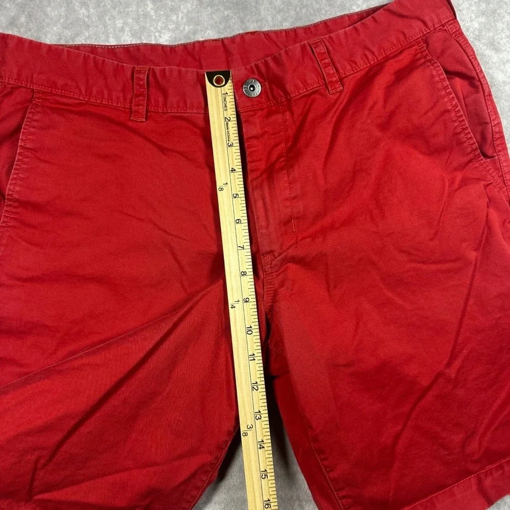 The North Face Mens Red Chino Shorts Size 36 Golf Outdoor Casual Cotton Preppy